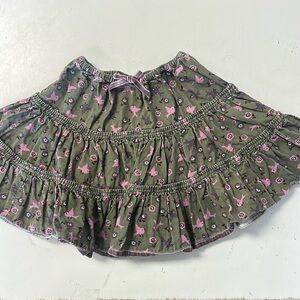 Mini Boden Corduroy Bird Twirl Skirt 3/4